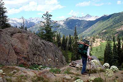 Hiker in the Alps